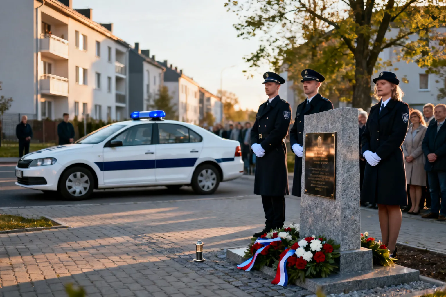 W Katowicach oddano hołd poległym i odsłonięto pomnik funkcjonariuszy