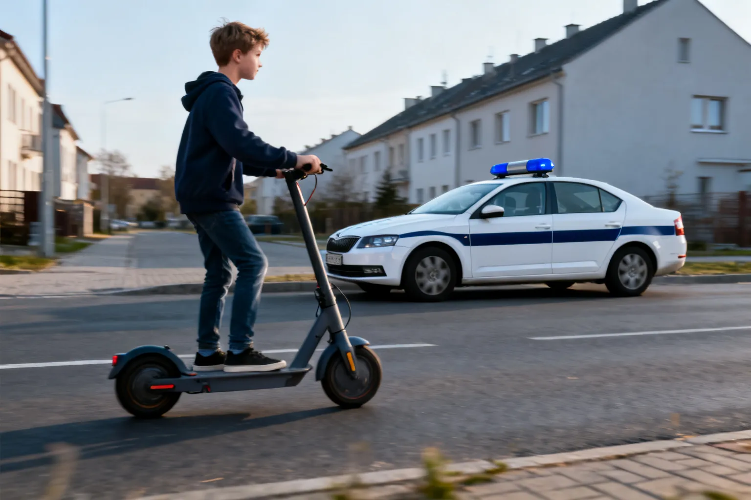 14-latek uciekał hulajnogą elektryczną przed policją w Gliwicach