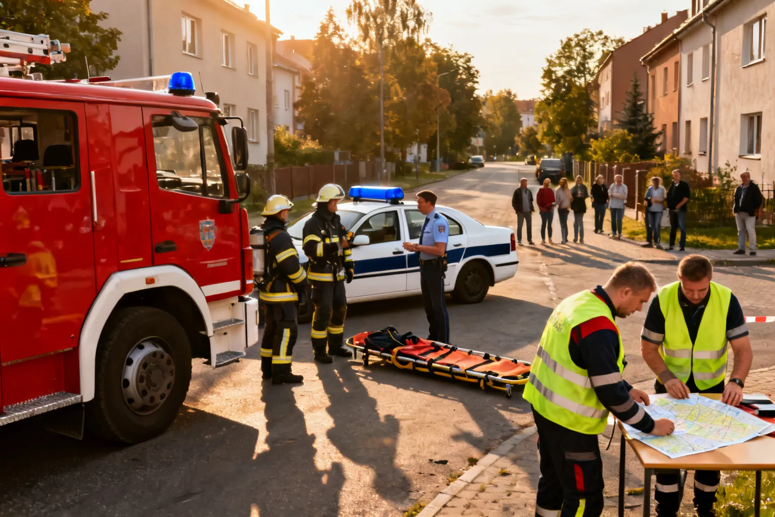 Wspólne ćwiczenia służb — poszukiwania zaginionych w Suszcu