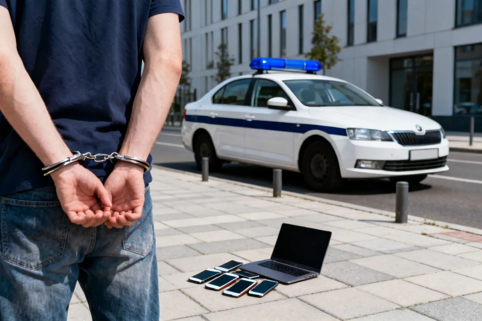 20-latek aresztowany za oszustwa przy sprzedaży telefonów i laptopów