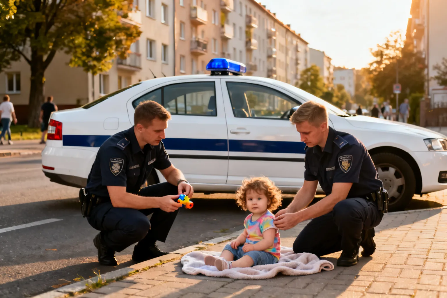 Policjanci udzielili pomocy 1,5‑rocznej dziewczynce w Rudzie Śląskiej