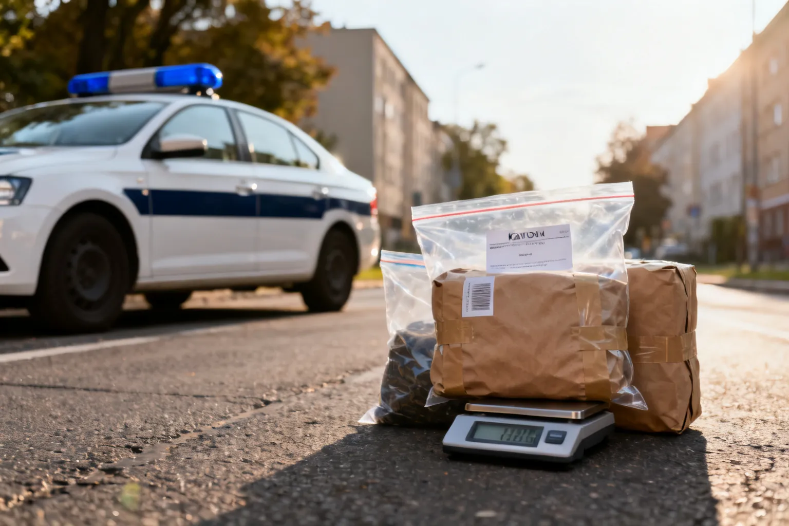 Zatrzymano dwoje osób w Katowicach. Zabezpieczono prawie 19 kg narkotyków