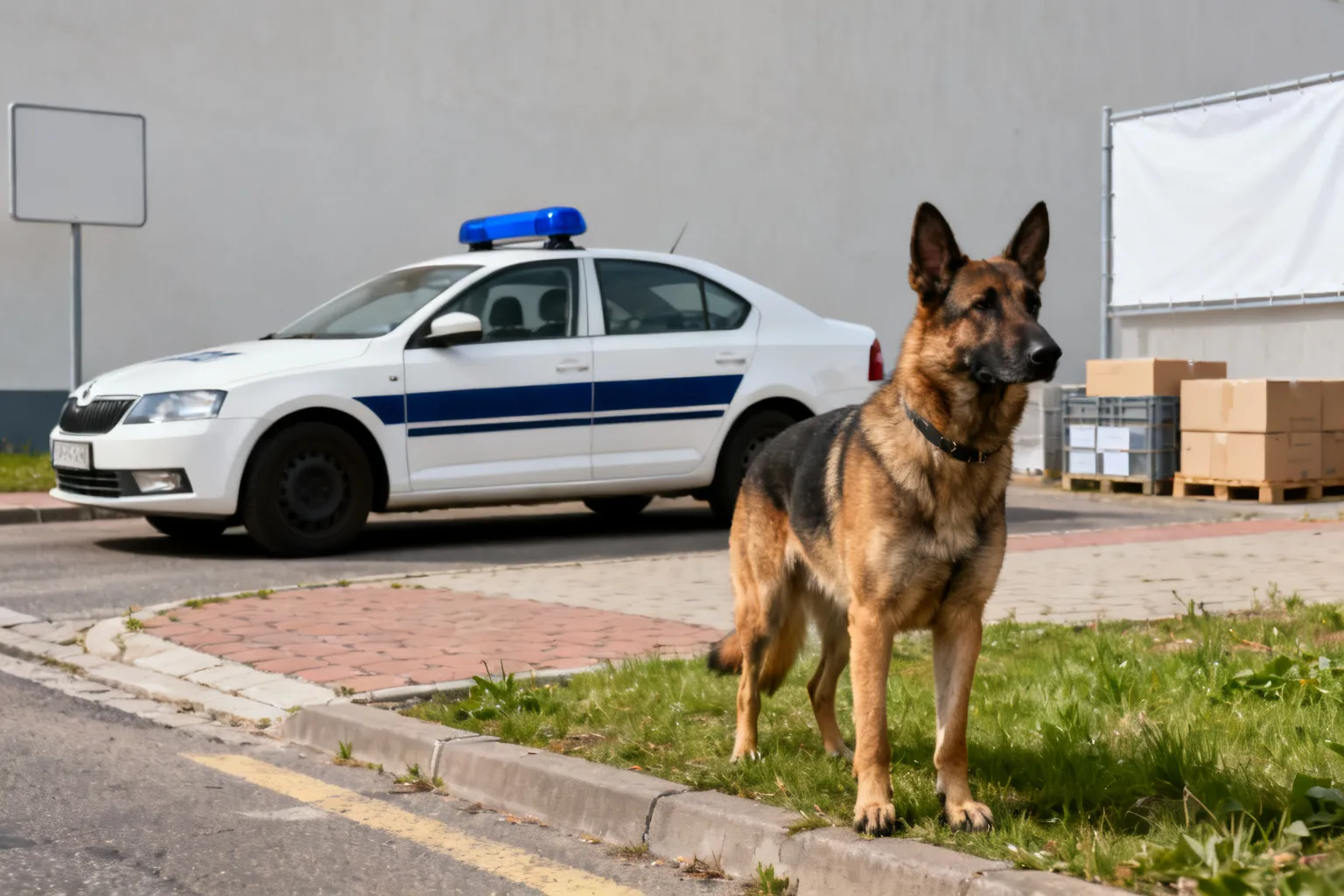 Policyjny pies Wak odnalazł 82-latka w zaroślach w Tarnowskich Górach