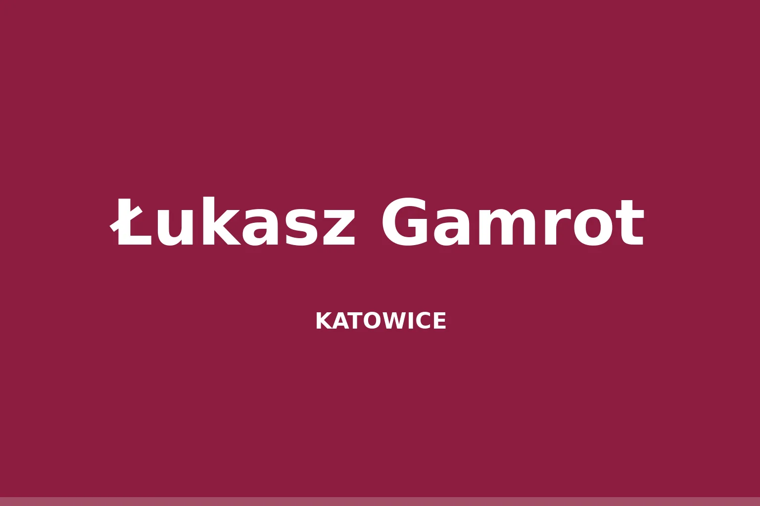 Łukasz Gamrot